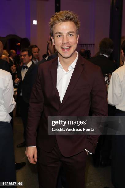 Albrecht Schuch attends the German Television Award after show reception at Rheinterrasse on January 31, 2019 in Duesseldorf, Germany.