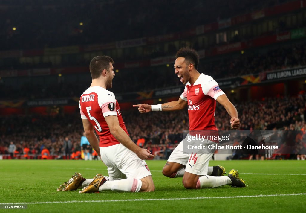 Arsenal FC v Bate Borisov  - UEFA Europa League Round of 32 Second Leg