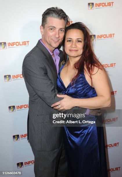 Jeremy Miller and wife Joanie Miller arrive for Pre-Oscar Soiree Hosted By INFOList.com and Birthday Celebration for Founder Jeff Gund held at SkyBar...
