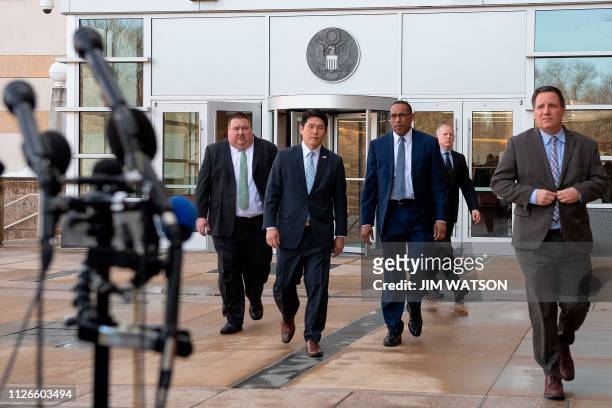 Attorney for Maryland Robert Hur , FBI Special Agent In Charge of the Baltimore Field Office Gordon Johnson and US Coast Guard Investigator Art...
