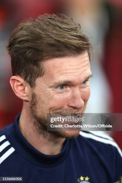 Alexander Hleb of BATE during the UEFA Europa League Round of 32 Second Leg match between Arsenal and BATE Borisov at England on February 21, 2019 in...