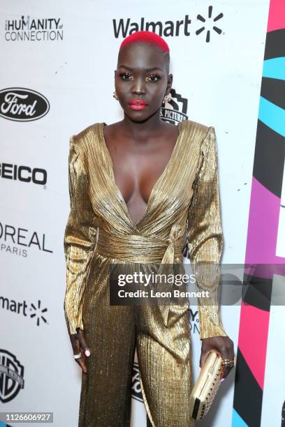 Nyakim Gatwech attends the 2019 Essence Black Women in Hollywood Awards Luncheon at Regent Beverly Wilshire Hotel on February 21, 2019 in Los...