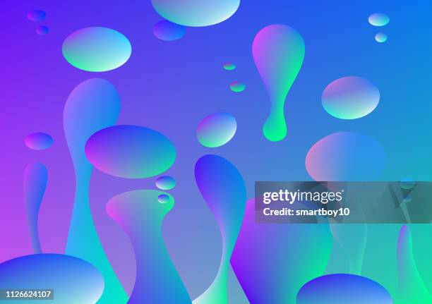 lava lamp liquid background - abstract bubble background stock illustrations