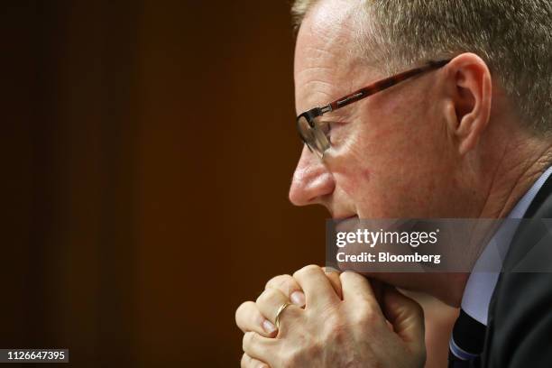 Philip Lowe, governor of the Reserve Bank of Australia , attends a hearing before the House of Representatives economics committee in Sydney,...