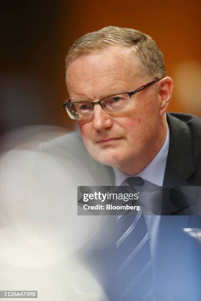 Philip Lowe, governor of the Reserve Bank of Australia , attends a hearing before the House of Representatives economics committee in Sydney,...
