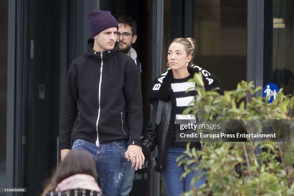 Alvaro Morata And Alice Campello Sigthting In Madrid - January 31, 2019