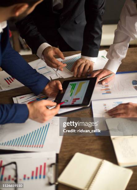 business people meeting growth success target economic concept - accounting services stock pictures, royalty-free photos & images