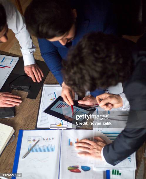 business people meeting growth success target economic concept - market research stock pictures, royalty-free photos & images
