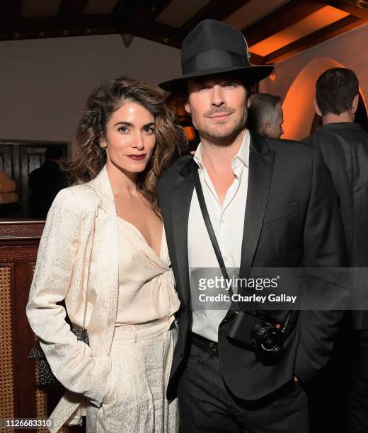 Nikki Reed and Ian Somerhalder attend the Cadillac Oscar Week Celebration at Chateau Marmont on February 21, 2019 in Los Angeles, California