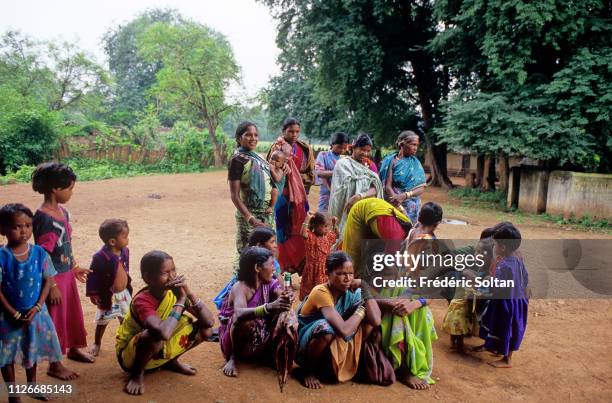 Muria Tribe in Chhattisgarh. Muria preparing a traditional dance in a village in the Bastar District. The Muria are one of the oldest original Indian...