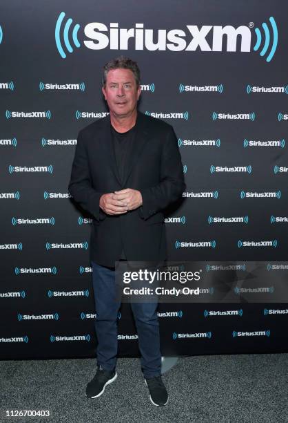 Dan Marino attends SiriusXM at Super Bowl LIII Radio Row on January 31, 2019 in Atlanta, Georgia.