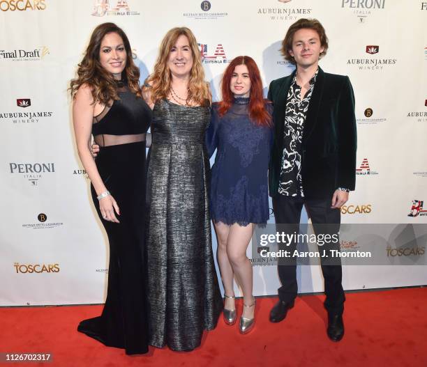 Tate Dewey, Betsy Cole, Lorraine Wilkinson, and Alice Sarfati attend the Toscars at The Renberg Theatre on February 21, 2019 in Los Angeles,...