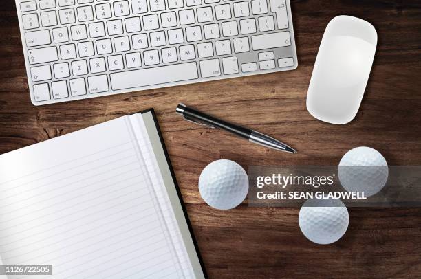 golf desk - golf lessons stock pictures, royalty-free photos & images