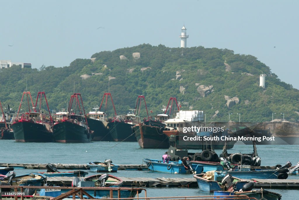 General view of Guishan Island, the biggest of Wanshan Islands. Ferry services from Guishan Island to the China Terry Terminal in Tsim Sha Tsui will be launched in the next two weeks. 20 May 2003