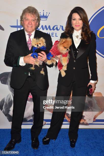 Ken Todd and Lisa Vanderpump attend the Hallmark Channel's 2019 American Rescue Dog Show at Pomona Fairplex on January 13, 2019 in Pomona, California.
