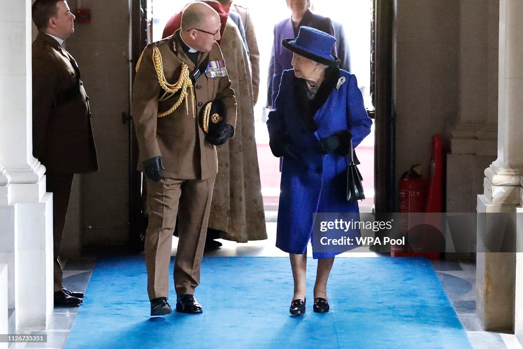 The Queen Attends Service To Celebrate 100 Years Of The Royal Army Chaplains' Department's 'Royal' Prefix