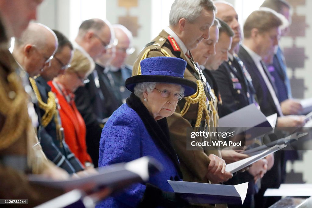 The Queen Attends Service To Celebrate 100 Years Of The Royal Army Chaplains' Department's 'Royal' Prefix