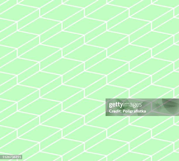 seamless abstract background pattern - green wallpaper - vector illustration - bricks isolated stock illustrations