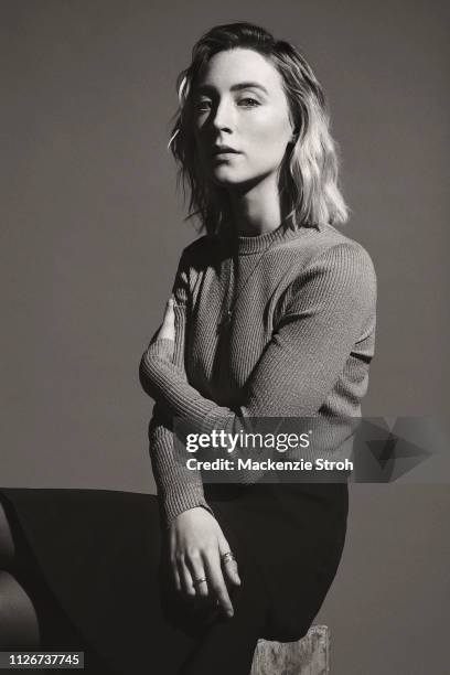 Actress Saoirse Ronan is photographed for Wall Street Journal on November 12, 2018 in New York City. PUBLISHED IMAGE.