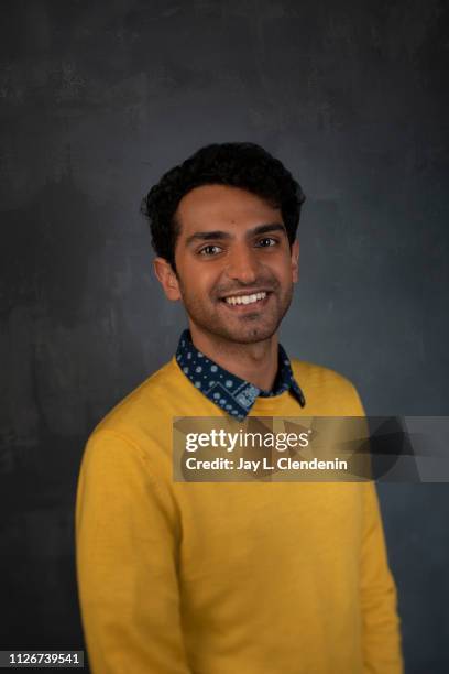 Actor Karan Soni, from 'Corporate Animals' is photographed for Los Angeles Times on January 28, 2019 at the 2019 Sundance Film Festival, in Salt Lake...