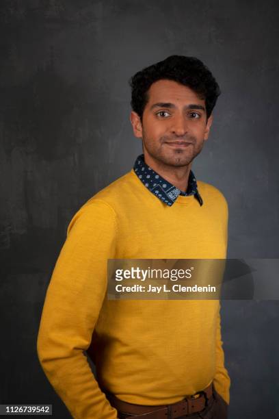 Actor Karan Soni, from 'Corporate Animals' is photographed for Los Angeles Times on January 28, 2019 at the 2019 Sundance Film Festival, in Salt Lake...