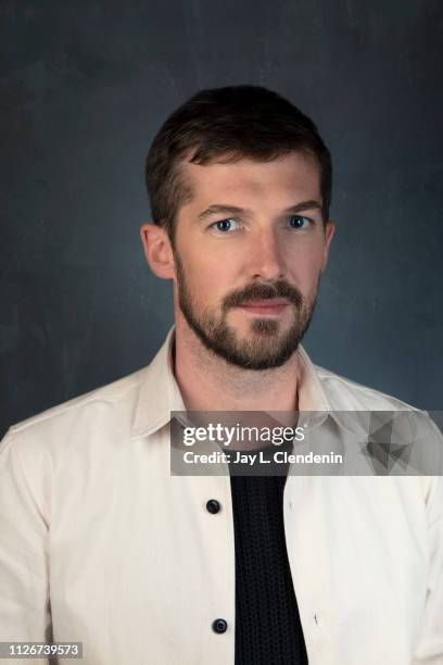 Actor Gwilym Lee, from 'Top End Wedding' is photographed for Los Angeles Times on January 28, 2019 at the 2019 Sundance Film Festival, in Salt Lake...