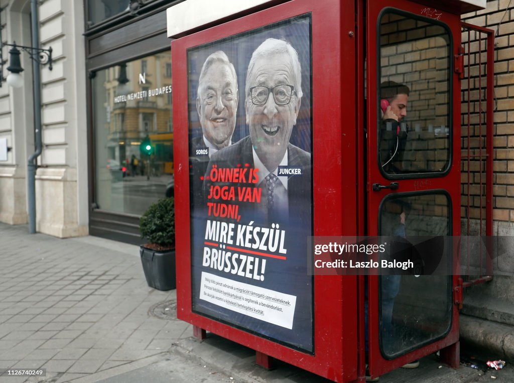 Hungary Launches Media Campaign Targeting EU And Soros 2:110:12:Getty