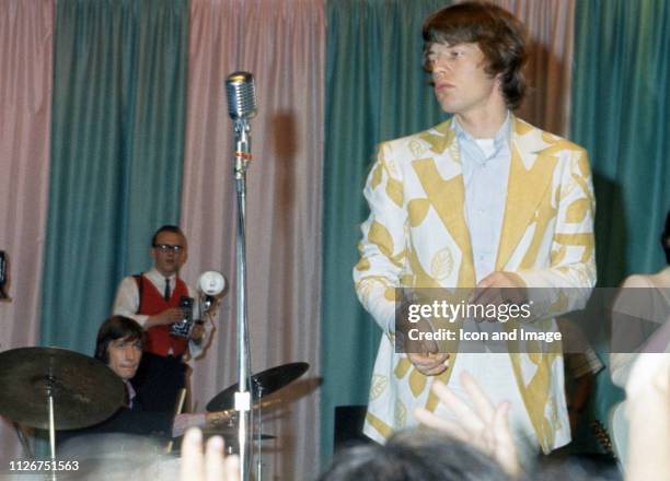 Mick Jagger, frontman and lead signer of The Rolling Stones, on stage the Marine Ballroom on the Steel Pier, July 1 in Atlantic City, NJ.