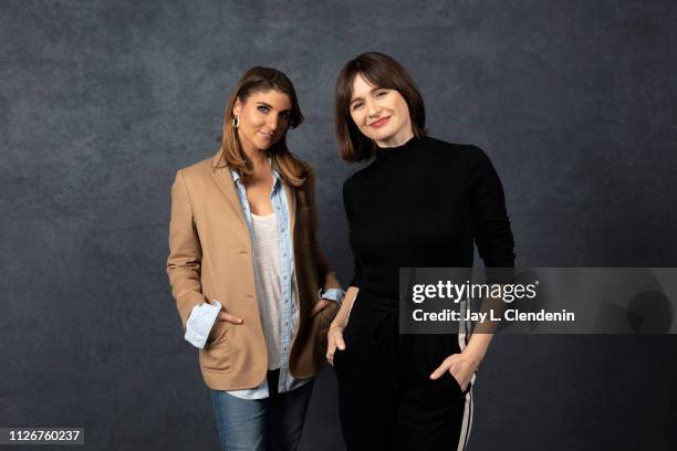Director A.M. Lukas and actres Emily Mortimer, from 'One Cambodian Family Please For My Pleasure' are photographed for Los Angeles Times on January...