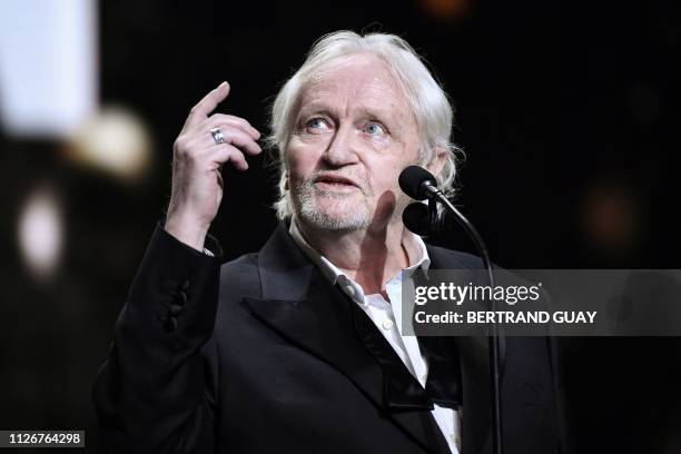 French actor Niels Arestrup performs during the 44th edition of the Cesar Film Awards ceremony at the Salle Pleyel in Paris on February 22, 2019.