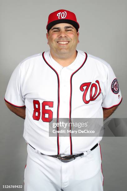 Ali Modami of the Washington Nationals poses during Photo Day on Friday, February 22, 2019 at the FITTEAM Ballpark of the Palm Beaches in West Palm...