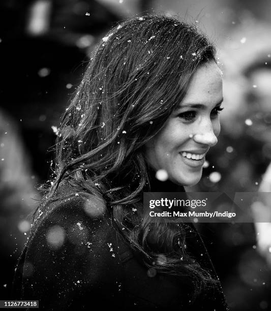 Meghan, Duchess of Sussex arrives for a visit to the Bristol Old Vic on February 1, 2019 in Bristol, England.