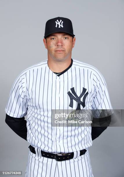 Austin Romine of the New York Yankees poses during Photo Day on Thursday, February 21, 2019 at George M. Steinbrenner Field in Tampa, Florida.