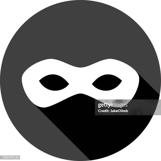 superhelden maske symbol silhouette - theatermaske stock-grafiken, -clipart, -cartoons und -symbole