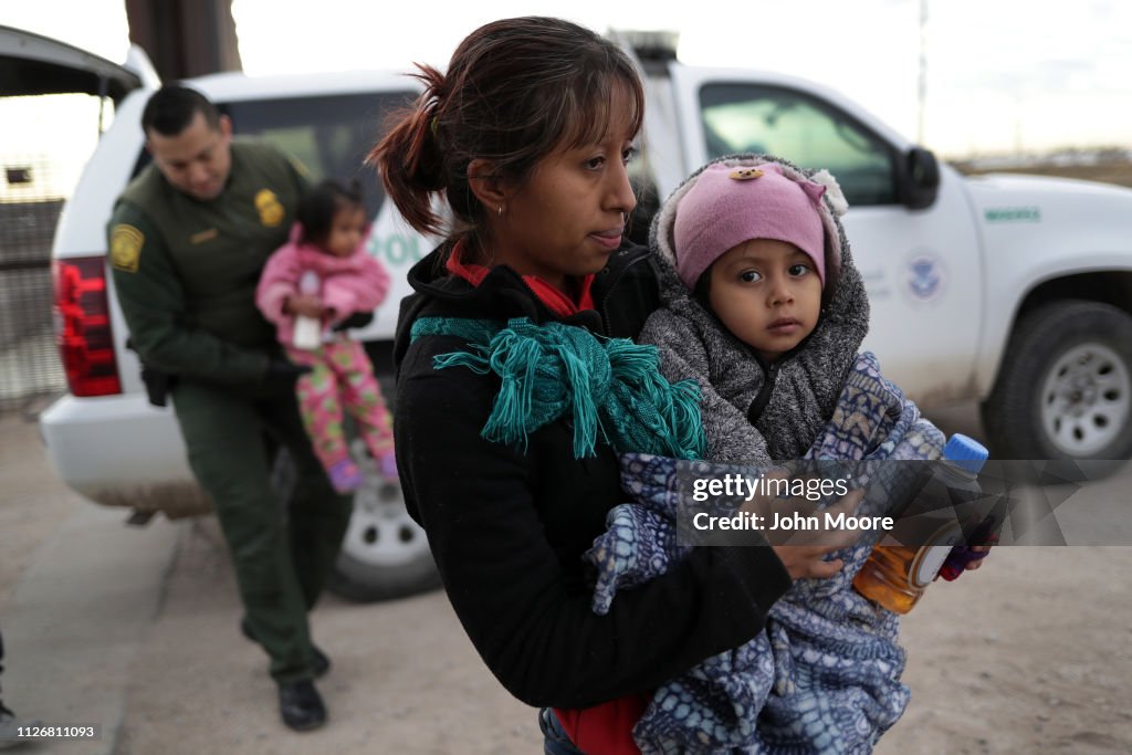 U.S. Customs And Border Patrol Agents Patrol Border In El Paso, TX