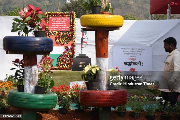 People visit at the 13th Flowers and plants exhibition date 22nd to 24th Feb 2019 organised by Navi Mumbai Municipal Corporation at Wonerds Park...