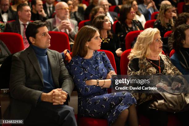 Francisco Rivera, Lourdes Montes, and Maria Jimenez attend the SIMOF Gala 25th Anniversary awards on February 01, 2019 in Seville, Spain.