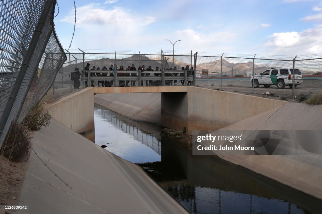 U.S. Customs And Border Patrol Agents Patrol Border In El Paso, TX