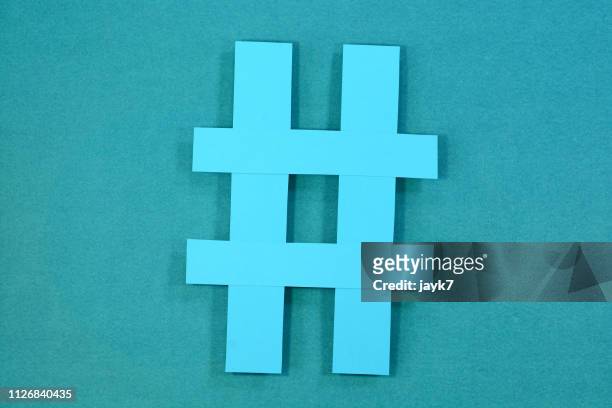 hashtag sign - hashtag stockfoto's en -beelden