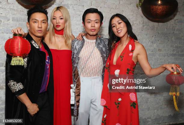 Prabal Gurung, Tina Leung, Laura Kim and Ezra William host a Chinese New Year Celebration at Wayan on February 01, 2019 in New York City.