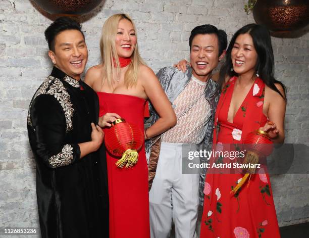 Prabal Gurung, Tina Leung, Laura Kim and Ezra William host a Chinese New Year Celebration at Wayan on February 01, 2019 in New York City.