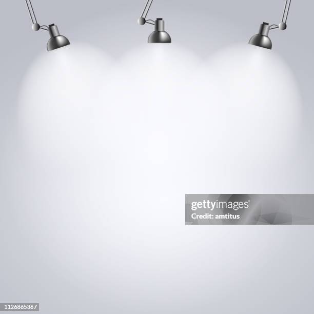 studio lighting mockup - interior design studio stock illustrations