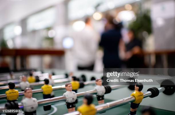 Behind the scences during during day 2 of the DFB Amateur Football Congress at Hotel La Strada on February 23, 2019 in Kassel, Germany.