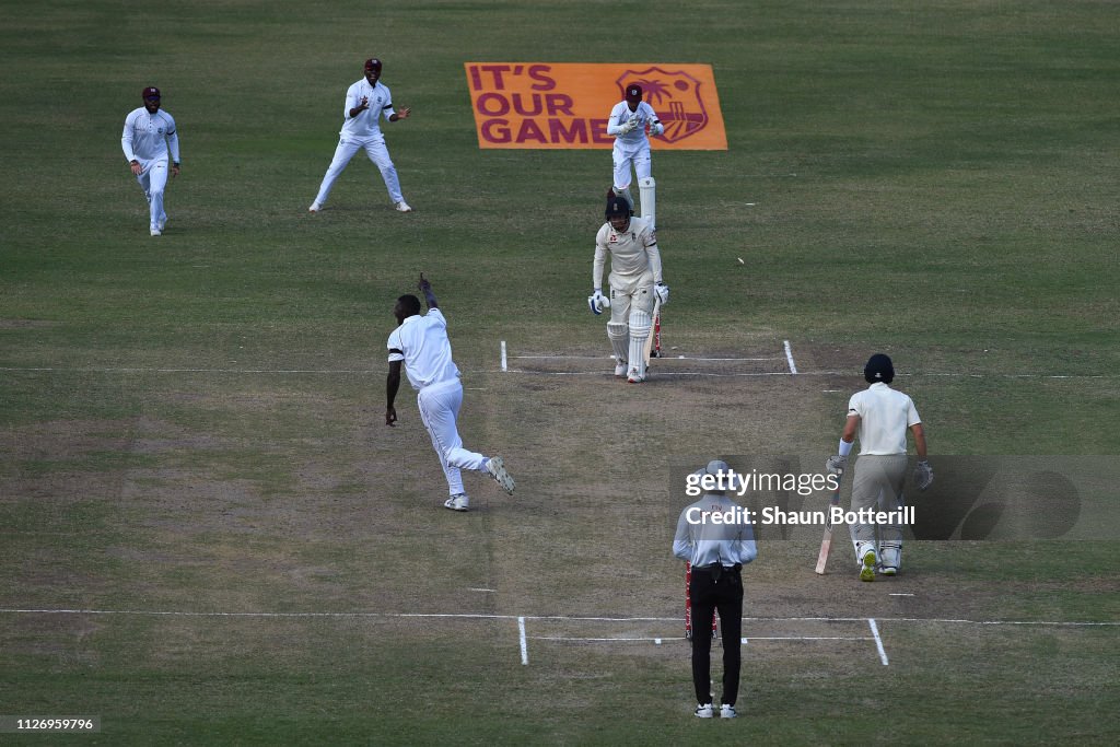 West Indies v England 2nd Test - Day Three