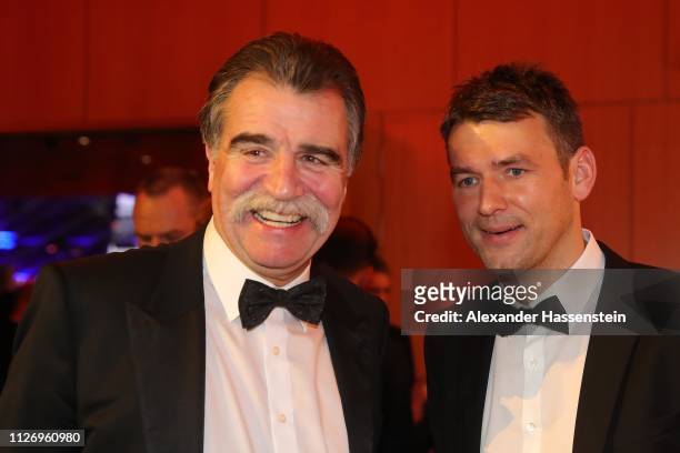 Heiner Brand attends with Christian Prokop the Ball des Sports 2019 at RheinMain-CongressCenter on February 02, 2019 in Wiesbaden, Germany.