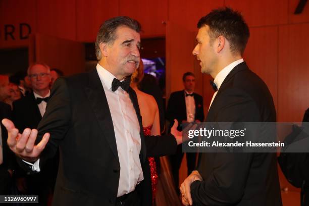 Heiner Brand attends with Christian Prokop the Ball des Sports 2019 at RheinMain-CongressCenter on February 02, 2019 in Wiesbaden, Germany.