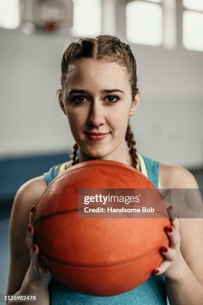 game - female high school student stock pictures, royalty-free photos & images