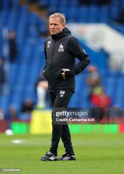 Andreas Winkler assistant heac coach of Huddersfield Town ahead of the Premier League match between Chelsea FC and Huddersfield Town at Stamford...