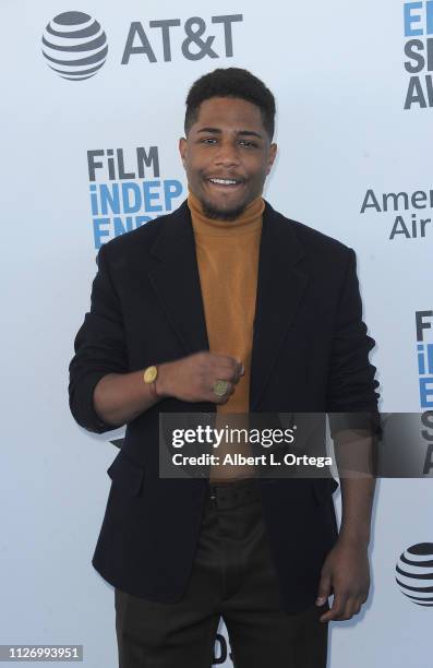 Christian Malheiros arrives for the 2019 Film Independent Spirit Awards held on February 23, 2019 in Santa Monica, California.