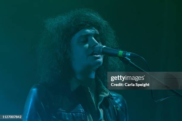 Benji Blakeway of Catfish and the Bottlemen performs at the Bonus Arena on February 23, 2019 in Hull, England.